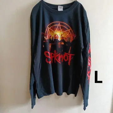 Slipknot 긴팔 티셔츠 L 사이즈 블랙