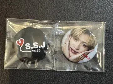 입장객 특전 S.S.J 2025 핀 배지 2개 세트 시손 준