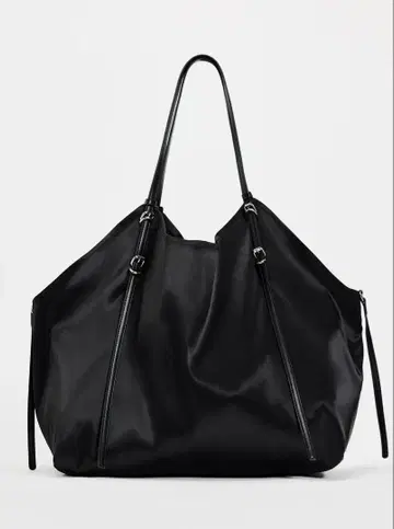 새틴 이펙트 토트백 zara