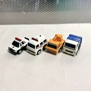 o. 일본제 초로Q 경찰차 구급차 쓰레기 수거차 크레인 자동차 레트로