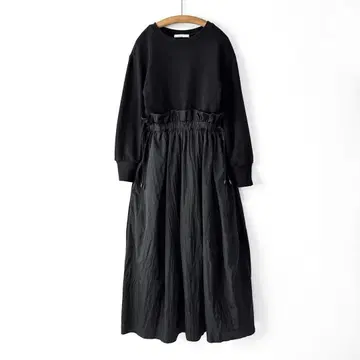 Firsthand 오가닉 코튼 쭈리 허리 코드 원피스 맨투맨