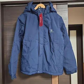 스키 자켓 스노우보드 등산 보아 안감 모자 탈부착 가능 네이비 다운 자켓