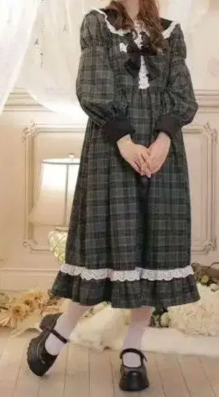 아이노 에리 원피스 LL 샬롯의 수요일 시마무라 그린 긴팔