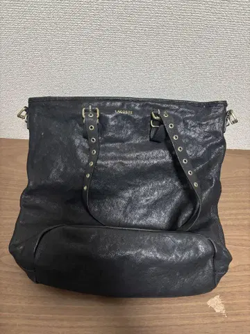 라코스테 토트백 LACOSTE 가죽 블랙