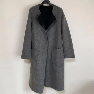 데밀크스 빔즈 리버서블 더블 페이스 가운 코트 롱 DMW