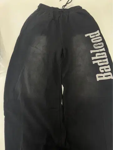 Badblood 블랙 조거 팬츠