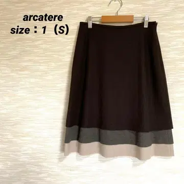 알캐틀 arcatere 캉캉 스커트 [ S ] 무릎 기장 울 0696