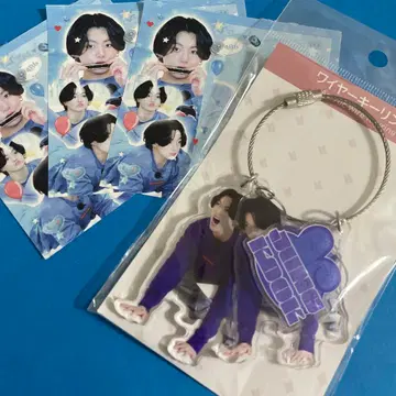 BTS 정국 생일 와이어 아크릴 키링 1 한국 제작자 메모