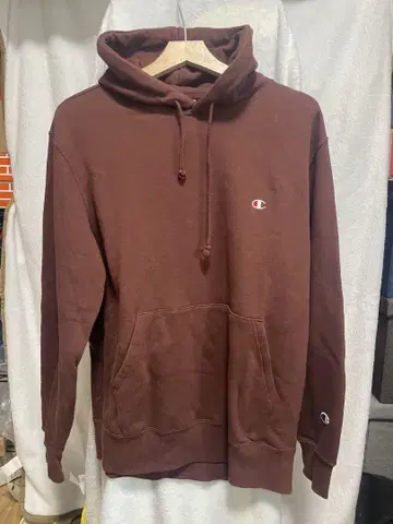 Champion 브라운 후드티 X-LARGE