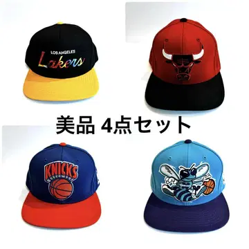 새상품급 Mitchell & Ness NBA CAP 4개 세트
