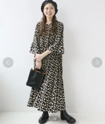 완판템 마조리카 플리츠 플라워 원피스