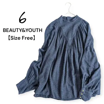 6BEAUTY&YOUTH 6 다크 그레이 긴팔 셔츠 스탠드 카라 F