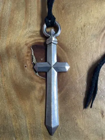 호자나 CROSS SWARD 실버 크로스 목걸이