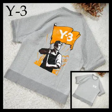 [컨디션 최상] Y-3 와이쓰리 백 프린트 반팔 맨투맨 맨투맨 M 사이즈