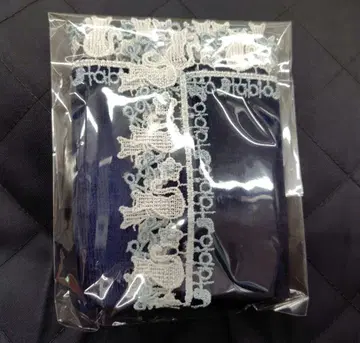 치카자와 레이스 타비오 타월 손수건 네이비