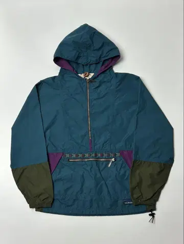 80-90년대 L.L.Bean 나일론 아노락 후드티 그린 S 사이즈