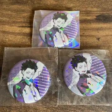 흑백 홀로그램 캔뱃지 텐도 사토리 하이큐