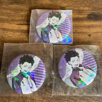 흑백 홀로그램 캔뱃지 텐도 사토리 하이큐