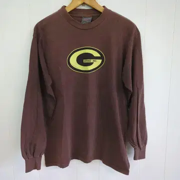 GRIND INC. L/S tee brown vintage 90s