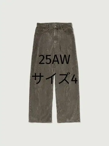 PIGMENT DYE FINX CORDUROY WIDE 5P PANTS