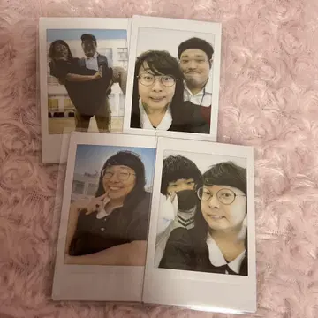 나캇산과 타나베 팝업 스토어 나카리네 폴라로이드 4장 세트