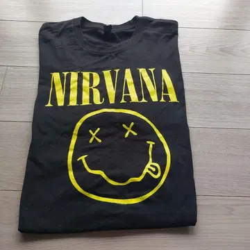 NIRVANA 스마일리 페이스 티셔츠 XL
