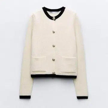 ZARA 골드 버튼 니트 가디건