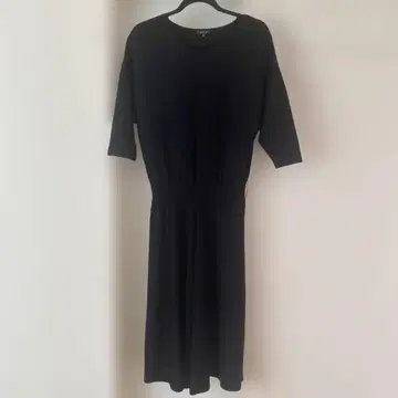 INDIVI 블랙 무릎 기장 원피스 40