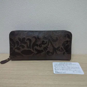 annarita 장지갑 브라운 이탈리아제 소가죽