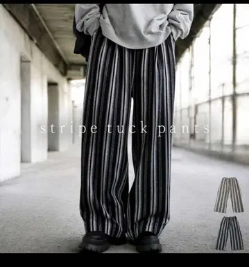 안티카 스트라이프 패턴 여성용 하의 팬츠