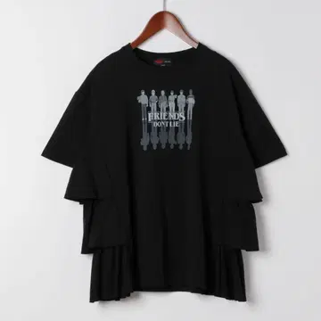 니코앤드 STRANGER THINGS 콜라보 사이드 프릴 T셔츠