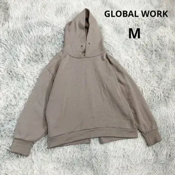 [ 글로벌 워크 ] 속기모 풀오버 후드티 (M) 루즈핏 그레이지