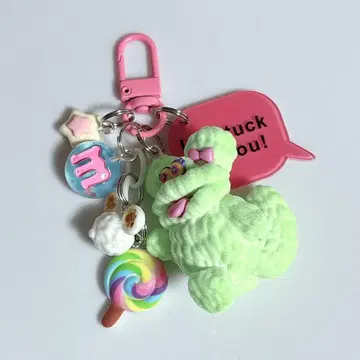 주렁주렁 키링 자라자라 가챠가챠 모르프 프렌즈 그린