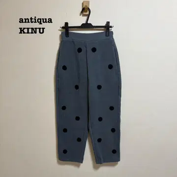 새상품급 antiqua KINU 도트 디자인 팬츠 그레이