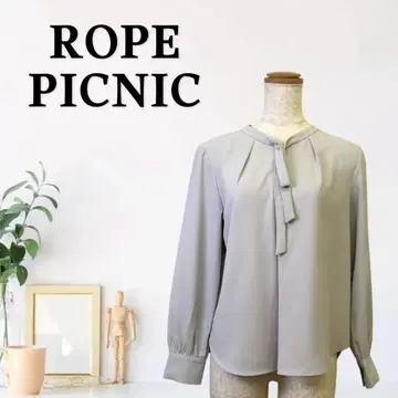zG147 [ M ] ROPE PICNIC 밴드 카라 벌룬 슬리브 긴팔
