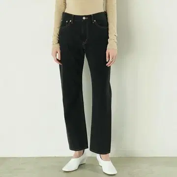 CLANE THUMB DENIM PANTS 스트레이트 데님 청바지 블랙