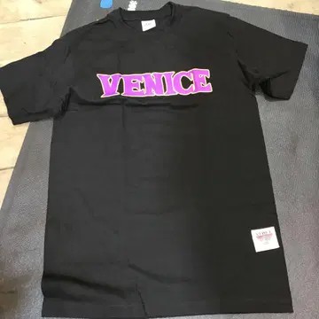VENICE T셔츠 블랙 보라색 로고 ellegarden 호소미 타케시