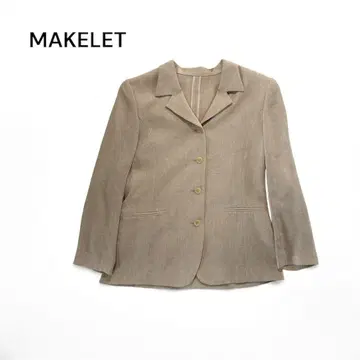 [ 새상품급 ] MAKELET (메이크렛) 린넨 혼방 테일러드 자켓