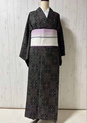 신품 본토 아마미 진흙 오시마 명주 니부시키 기모노