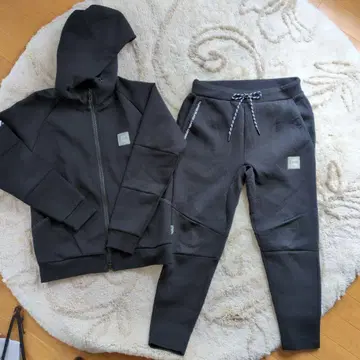 DUFFER BLACK / LABEL 후드티&팬츠 세트 M 블랙