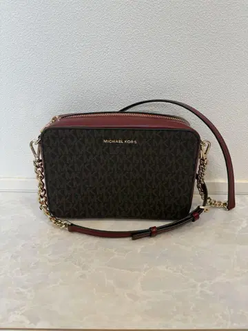 MICHAEL KORS 숄더백 블랙/버건디