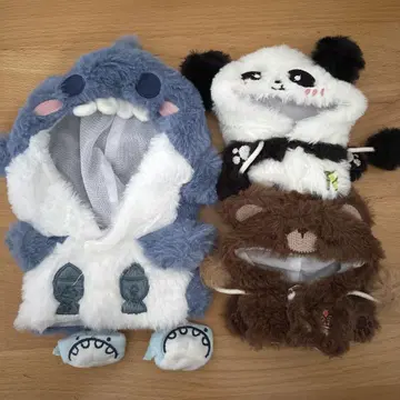 봉제 인형 의류 3개 세트