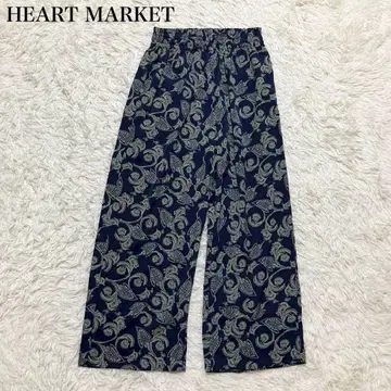 HEART MARKET 가우초 팬츠 페이즐리 올 패턴 허리밴딩 고급