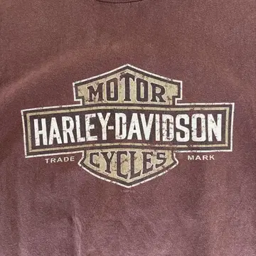 90s HARLEY-DAVIDSON 다크 퍼플 T셔츠