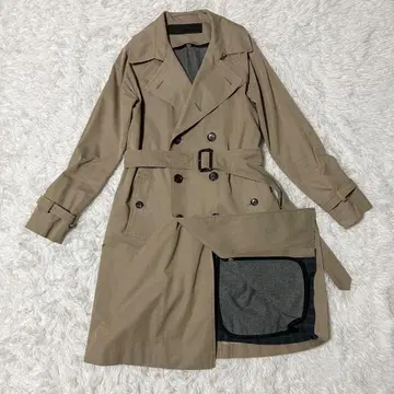 미러 오브 신존 라이너 포함 트렌치코트 38 캐시미어 혼방 라이너