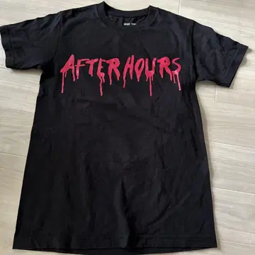 AFTER HOURS 블랙 T셔츠 THEWEEKND