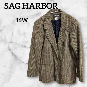 SAG HARBOR 체크 무늬 자켓 16W