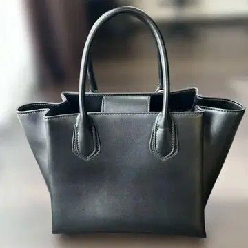 발코스 블랙 가죽 백