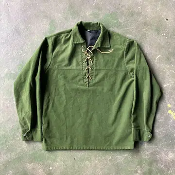 레이스업 풀오버 셔츠 vintage