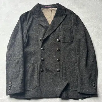 컨디션 최상 The GIGI 남성용 테일러드 자켓 더블 트위드 로고